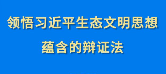 第一观察︱领悟习近生平态文化思想蕴含的辩证法